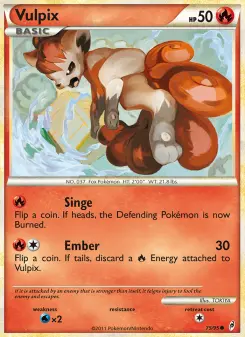 Pokémon-Karte Vulpix 075/095