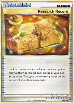 Pokémon-Karte Research Record 084/095