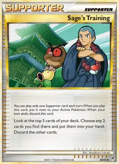 Pokémon-Karte Sage's Training 085/095