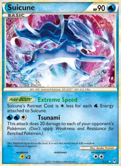 Pokémon-Karte Suicune SL11
