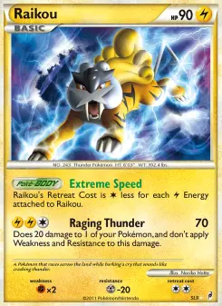 Pokémon-Karte Raikou SL9