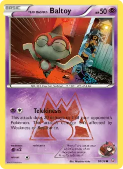 Pokémon-Karte Team Magma's Baltoy 010/034