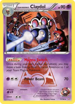 Pokémon-Karte Team Magma's Claydol 011/034