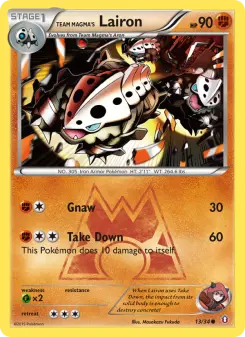 Pokémon-Karte Team Magma's Lairon 013/034
