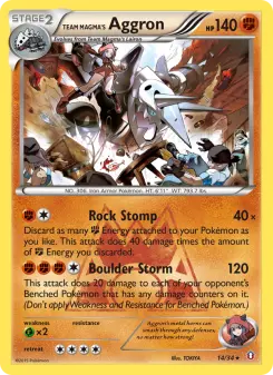 Pokémon-Karte Team Magma's Aggron 014/034