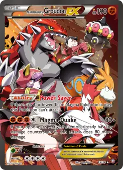 Pokémon-Karte Team Magma's Groudon EX 015/034