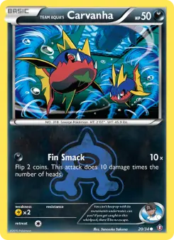 Pokémon-Karte Team Aqua's Carvanha 020/034