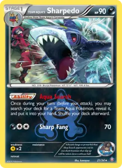 Pokémon-Karte Team Aqua's Sharpedo 021/034