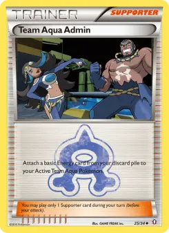 Pokémon-Karte Team Aqua Admin 025/034