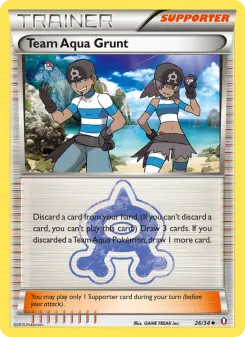 Pokémon-Karte Team Aqua Grunt 026/034