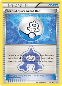 Pokémon-Karte Team Aqua's Great Ball 027/034