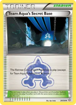 Pokémon-Karte Team Aqua's Secret Base 028/034
