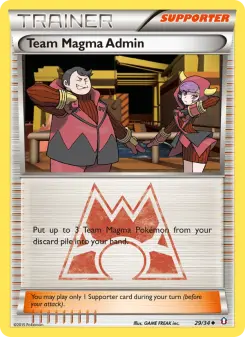 Pokémon-Karte Team Magma Admin 029/034