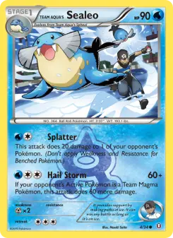 Pokémon-Karte Team Aqua's Sealeo 004/034