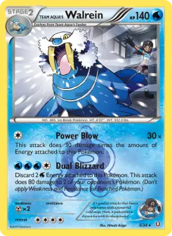 Pokémon-Karte Team Aqua's Walrein 005/034