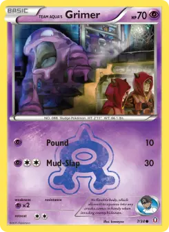 Pokémon-Karte Team Aqua's Grimer 007/034