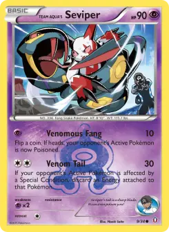 Pokémon-Karte Team Aqua's Seviper 009/034