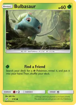 Pokémon-Karte Bulbasaur 001/018