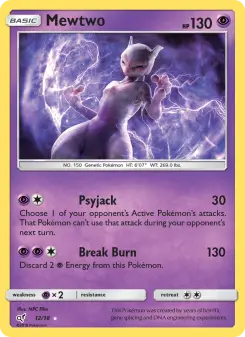 Pokémon-Karte Mewtwo 012/018