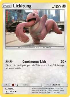 Pokémon-Karte Lickitung 016/018