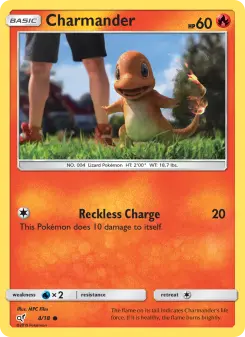 Pokémon-Karte Charmander 004/018