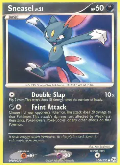 Pokémon-Karte Sneasel 100/130