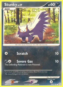 Pokémon-Karte Stunky 102/130