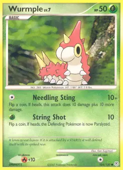 Pokémon-Karte Wurmple 104/130