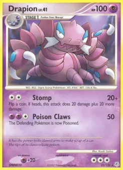 Pokémon-Karte Drapion 023/130