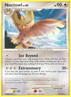 Pokémon-Karte Noctowl 034/130