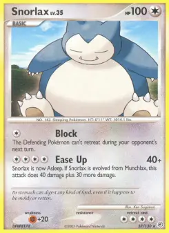 Pokémon-Karte Snorlax 037/130