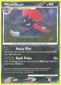 Pokémon-Karte Weavile 040/130