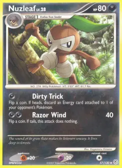 Pokémon-Karte Nuzleaf 057/130