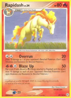Pokémon-Karte Rapidash 059/130