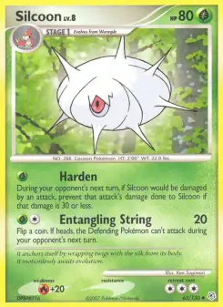 Pokémon-Karte Silcoon 063/130