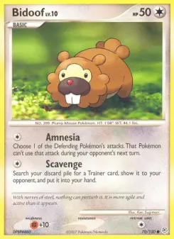 Pokémon-Karte Bidoof 070/130
