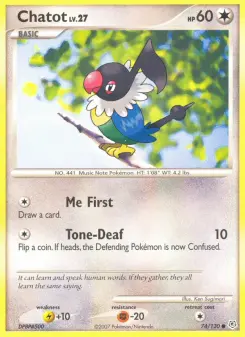 Pokémon-Karte Chatot 074/130