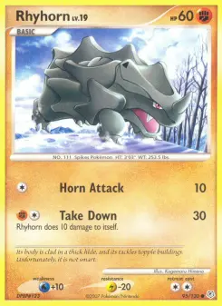 Pokémon-Karte Rhyhorn 095/130
