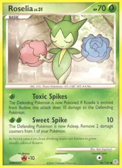 Pokémon-Karte Roselia 096/130