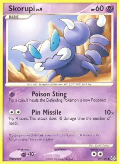 Pokémon-Karte Skorupi 099/130
