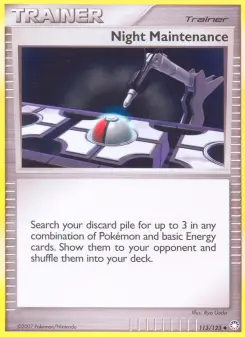 Pokémon-Karte Night Maintenance 113/123
