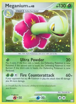 Pokémon-Karte Meganium 013/123