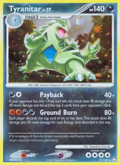 Pokémon-Karte Tyranitar 017/123