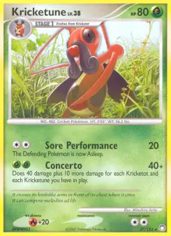 Pokémon-Karte Kricketune 027/123