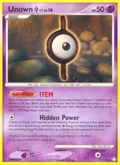 Pokémon-Karte Unown I 037/123