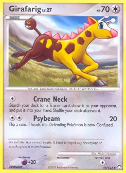 Pokémon-Karte Girafarig 049/123