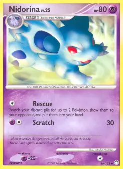 Pokémon-Karte Nidorina 056/123