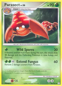 Pokémon-Karte Parasect 058/123