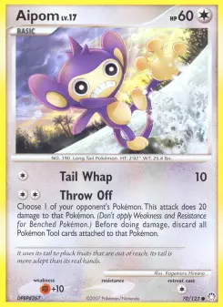 Pokémon-Karte Aipom 070/123