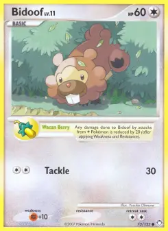 Pokémon-Karte Bidoof 073/123